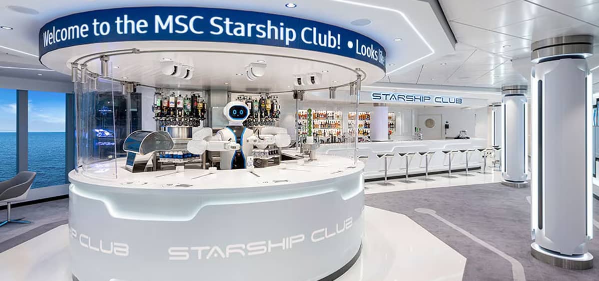 1- MSC STARSHIP CLUB <br> O PRIMEIRO BAR GALÁCTICO NO MAR