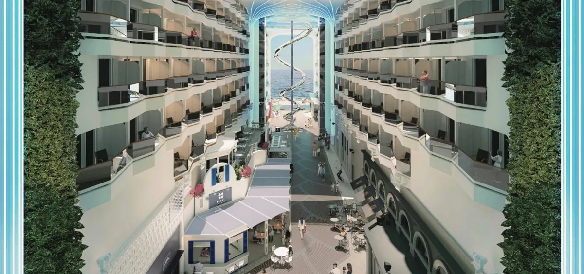 4- THE PROMENADE & LED DOME <br> A AVENIDA CENTRAL IMERSIVA