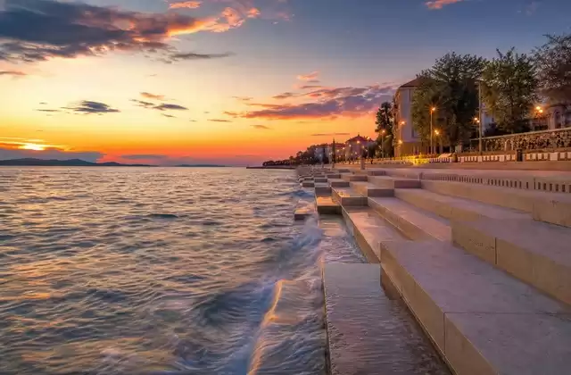 A partir dos cais de Zadar