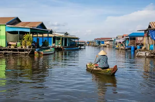 O lago Tonlé Sap