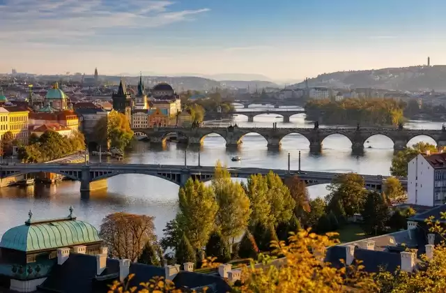 A partir de Letná, em Praga