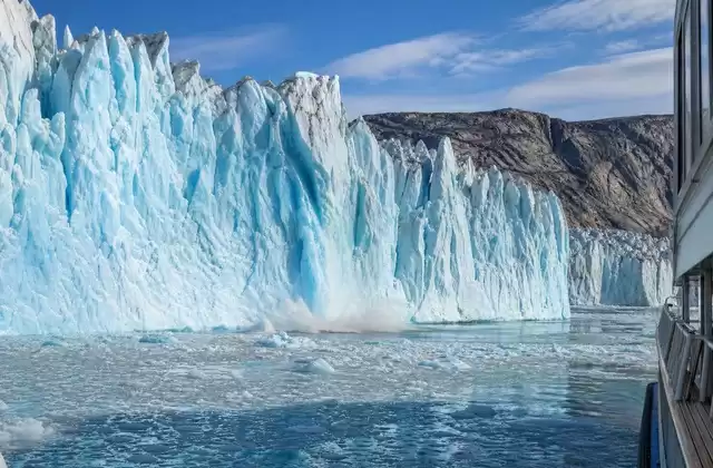 Aproximar-se do glaciar Eqi