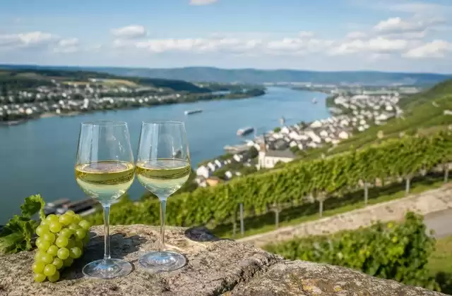 Prova de Riesling em Rüdesheim