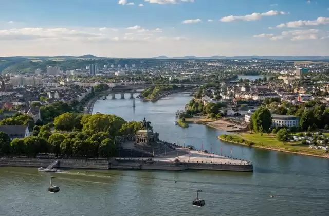 O Deutsches Eck em Coblença