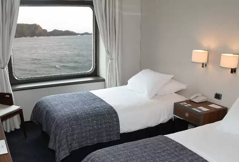 Cabine vista mar Twin