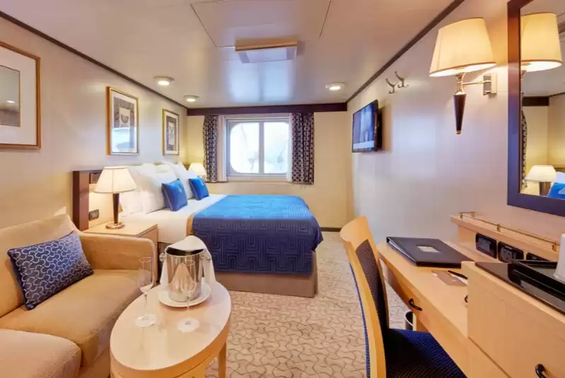 Cabina Britannia Vista exterior obstruída