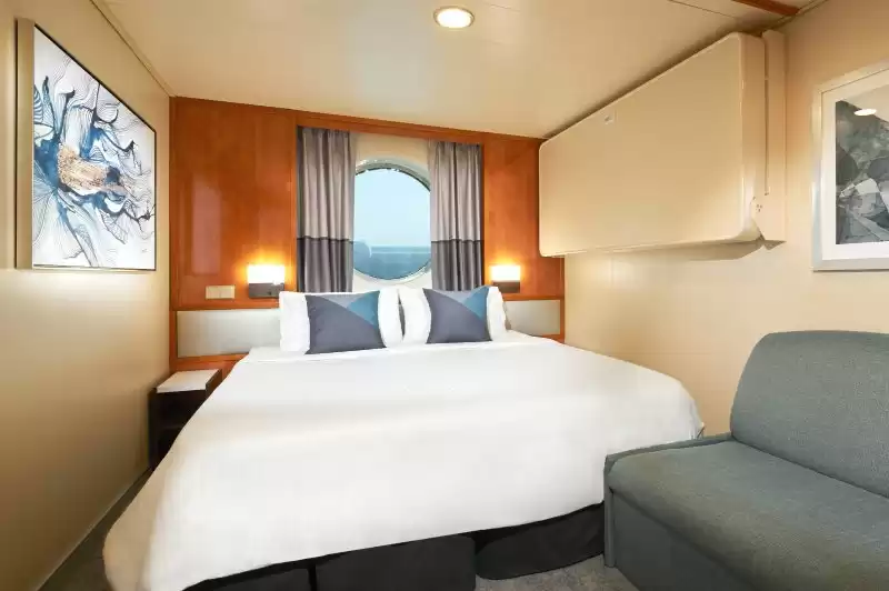 Cabina exterior com grande vigia