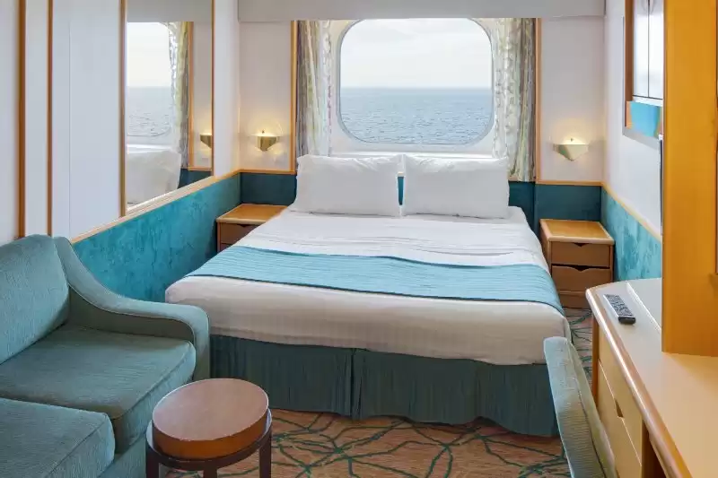 Cabine com vista para o mar