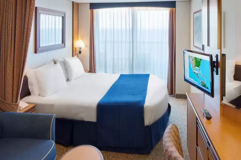 Cabine com vista para o mar e varanda