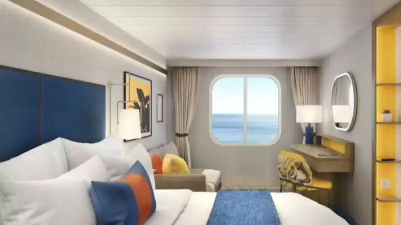 Cabine com vista para o mar garantida
